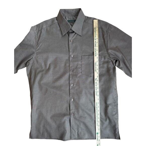 Ermenegildo Zegna | Button Down Shirt - Small Checkered Pattern Brown - Size XL - Picture 6 of 8